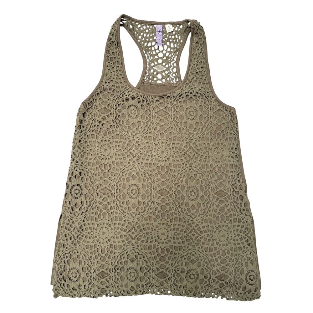 Alya Crochet Racerback Tank Top - Women's Small